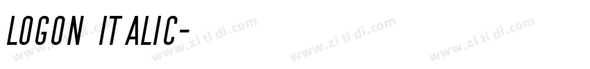 logon italic字体转换 logon italic字体转换